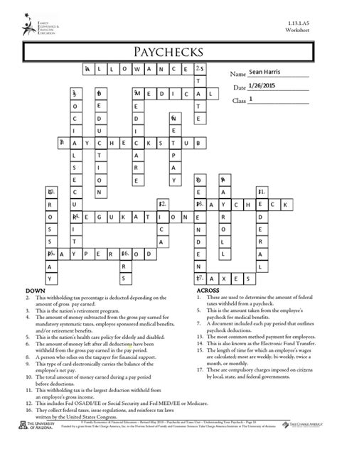  Benefits of Using a Payroll Deduction Crossword Clue 